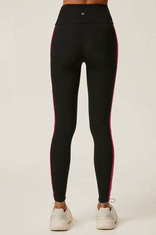 LEGGING DE SPORT TAILLE MI-HAUTE AVEC BANDES 3 COULEURS LATÉRALES SPRINT - Sprint Stripe Legging